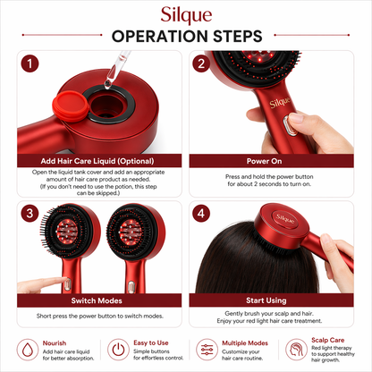 Silque Red Light Therapy Brush (Upsell)